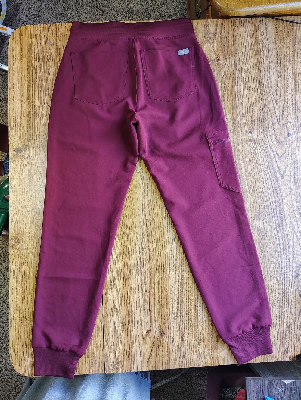 Figs Zamora Scrub Jogger Pants Professional Women's High Waist Burgundy sz XXS. - Picture 7 of 16
